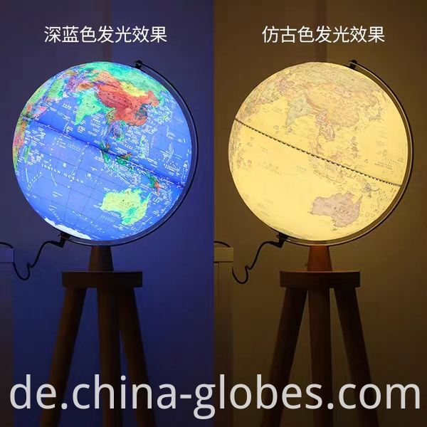 illuminated floor globe